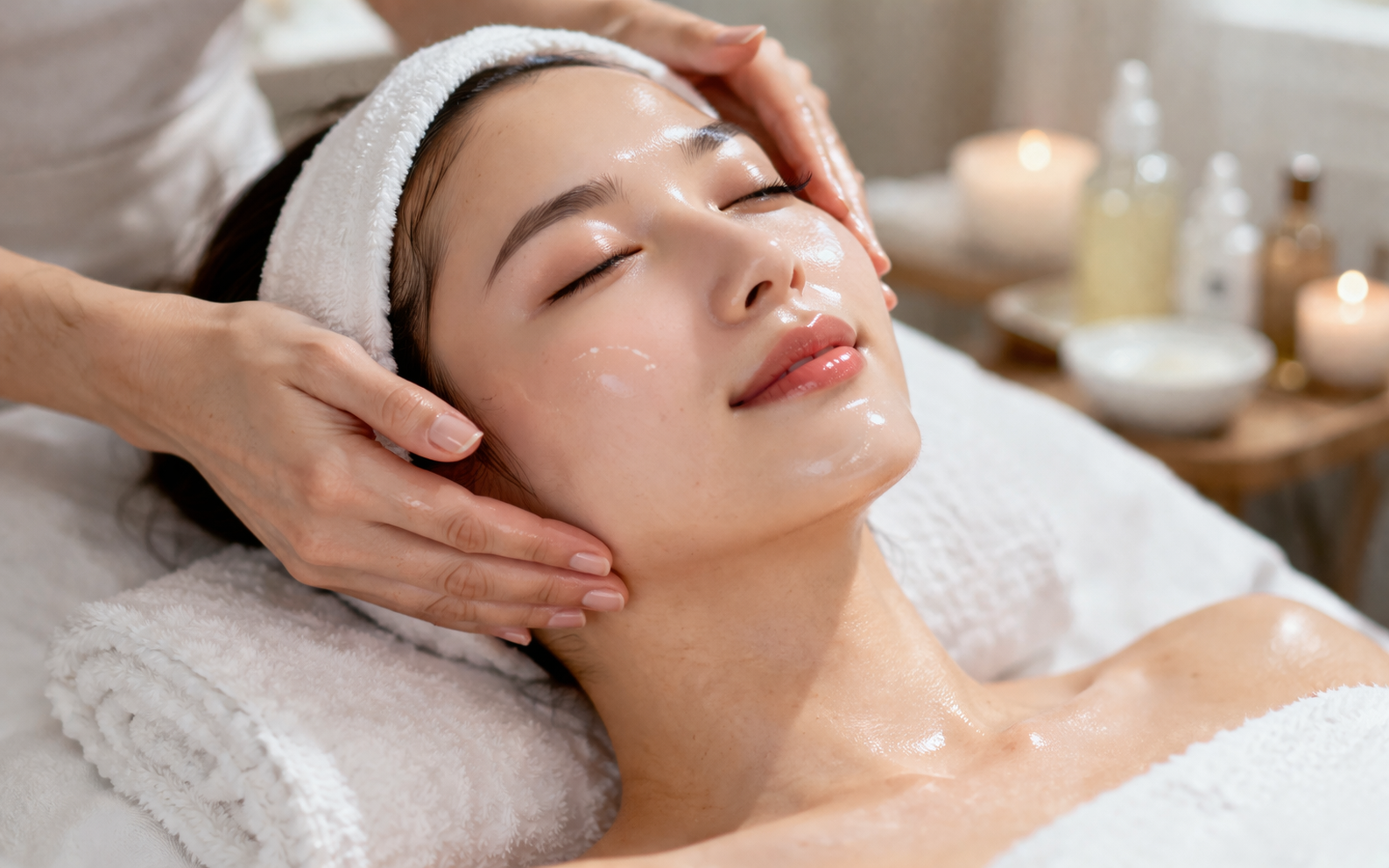 Korean Glass Skin Facial treatment at Lumina Laser Beauty Arlington