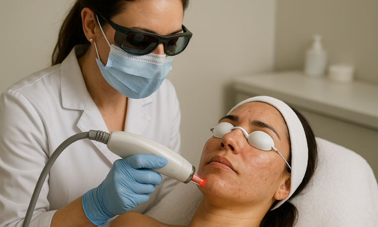Laser facial in Arlington